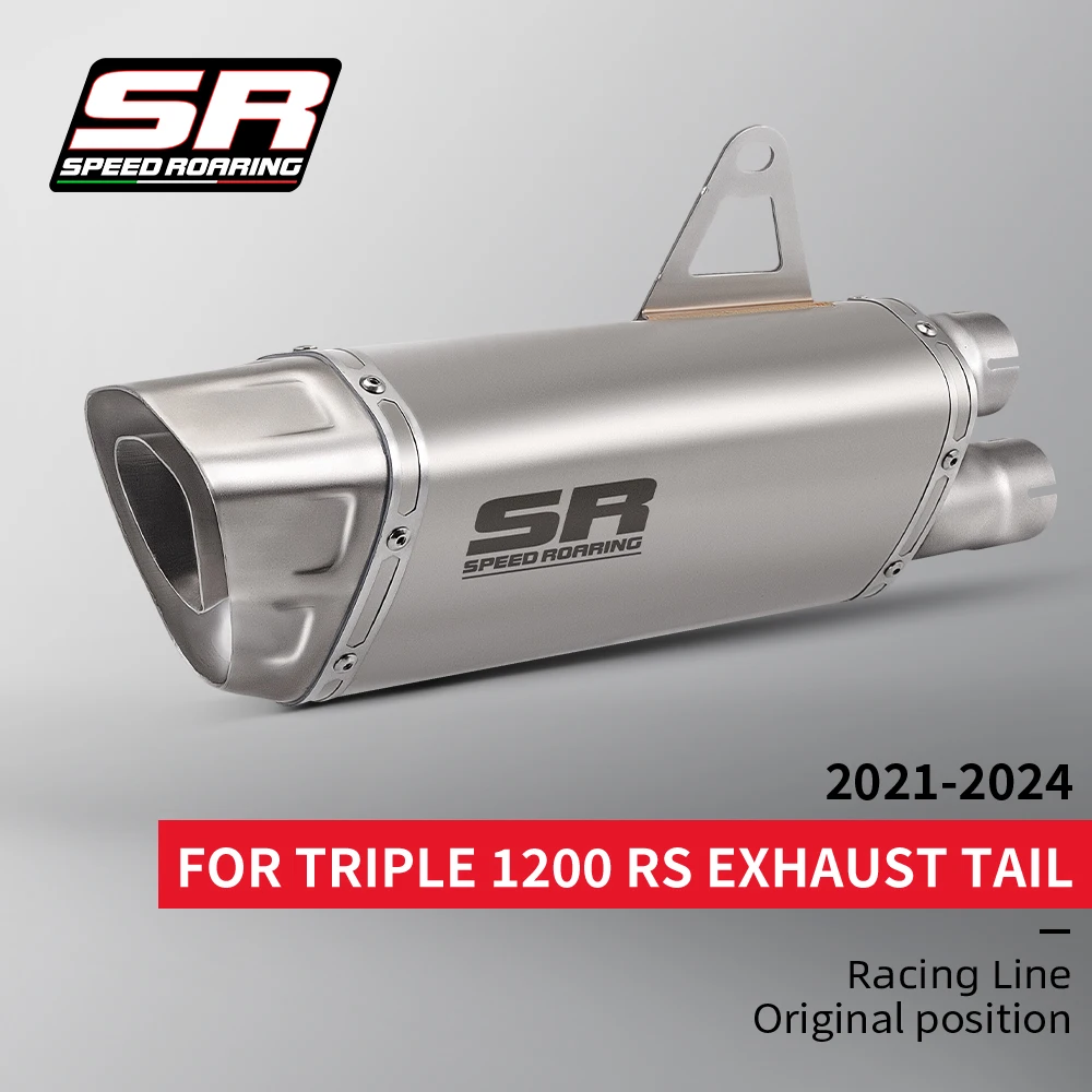 High Performance Triunfo motorcycle exhaust silencer, triple speed 1200 RS /RR 2021 - 2024