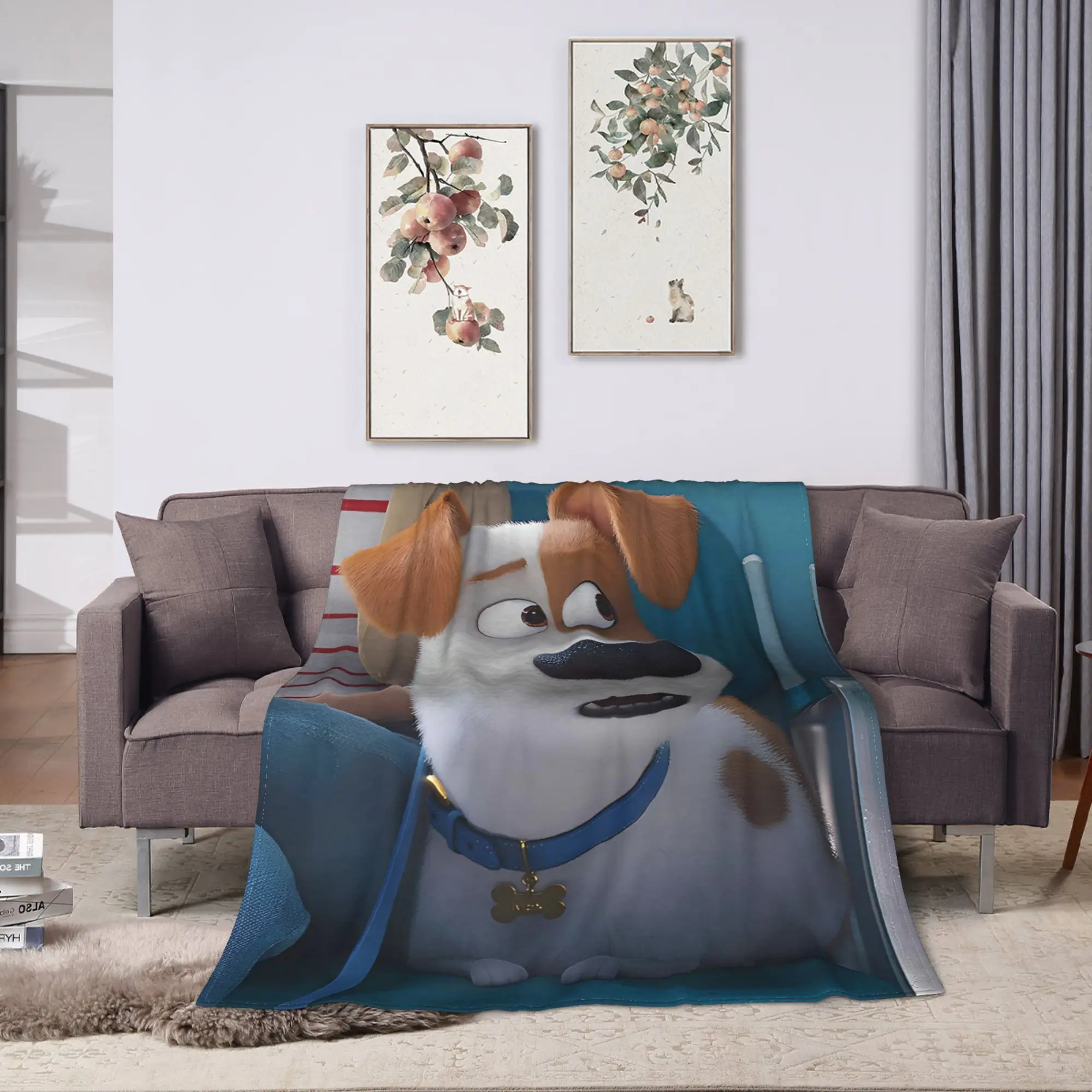 The Secret Life of Pet Flannel Blanket Winter Warm Soft Throw Blanket Girls Boys Living Room Comfortable Bedspread Sofa Cover