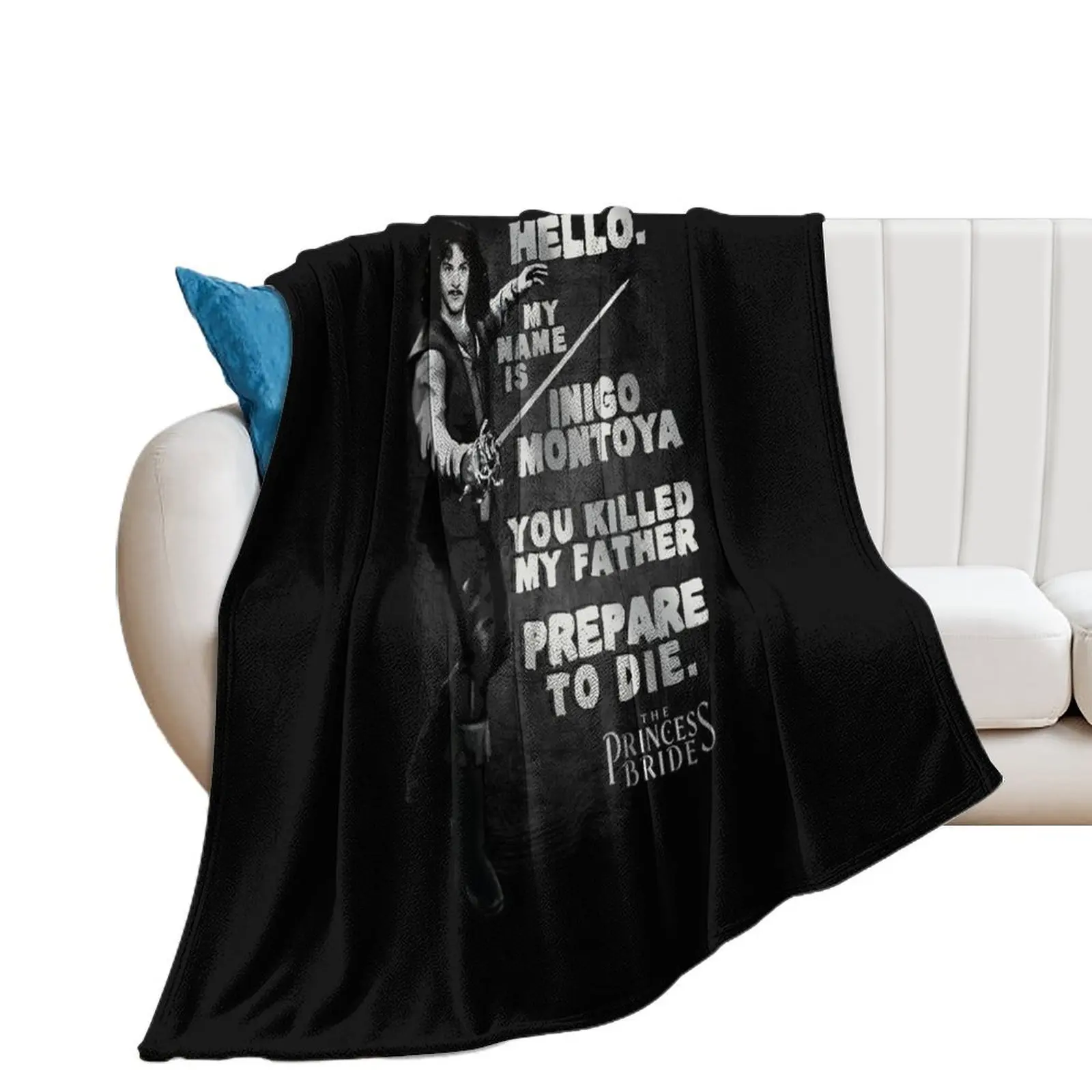 The Princess Bride Hello My Name is Inigo Montoya Throw Blanket heavy to sleep halloween Blankets