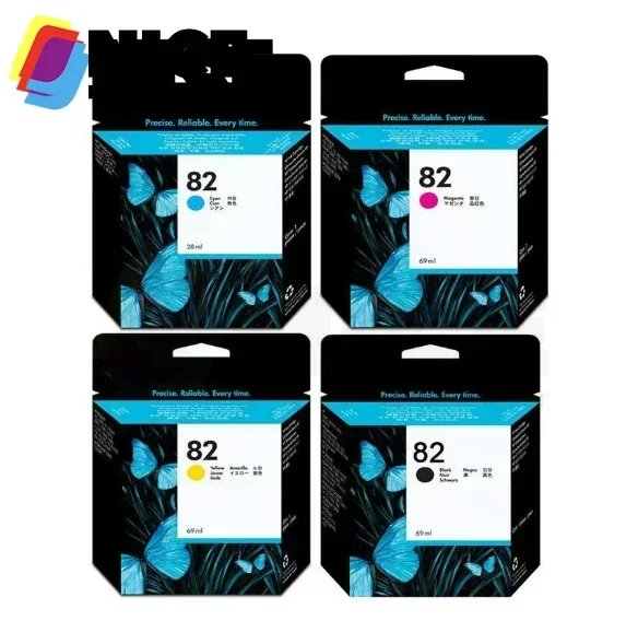 New Original 82 10 C4844A CH565A C4911A C4912A C4913A expired ink cartridge support for HP Designjet 500 800 815 820 510 111 Pri