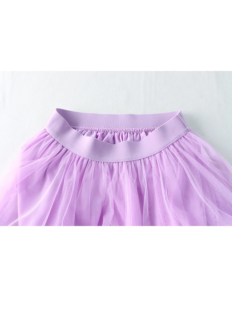 Autumn Winter New 2024 Irregular Cake Tulle Skirt Women Sweet Midi Long High Waist A Line Skirt Female Mesh Party Skirt Lady