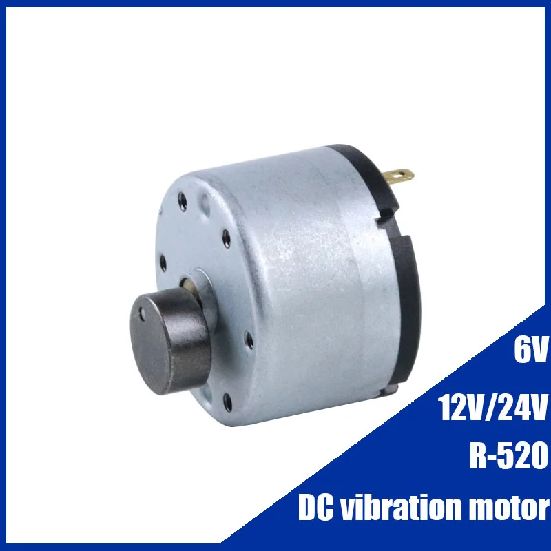 R-520 DC 6V 12V 24V Micro Vibration Motor Double High Frequency Vibrator Fan-shaped Head Double For Adult Products