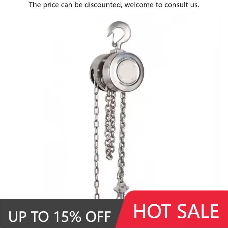 

Stainless Steel Hoist Pulley Chain Block Manual Operated Chain Hoist 1 Ton Stainless Steel Lift Chain Hoist
