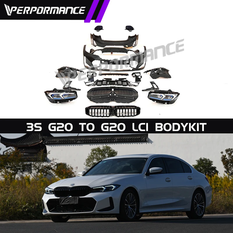 

New Design Bodykit for 3 Series G20 To 2023y G20 Upgrade Car Body parts With Bumper Headlights Dear Diffuser Complete Auto parts