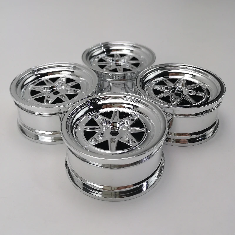 4pcs 3mm Offset RC Car 1/10 Scale Plastic Wheels Rims Drift On road Touring Model Hobby