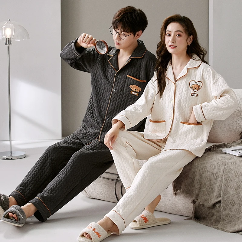 

Pajama Sets In Red Women Fall Cotton Neutral Sleepwear Bow Accent Clothing Crew Neck Three Quarter Sleeve Full Length Thermal OL