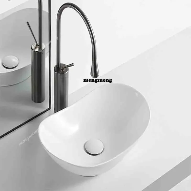 

Z136430*280*140 мм Белая раковина Керамическая раковина Унитаз Раковина на столешнице Балконная раковина для ручной стирки Овальная раковина со сливной трубой