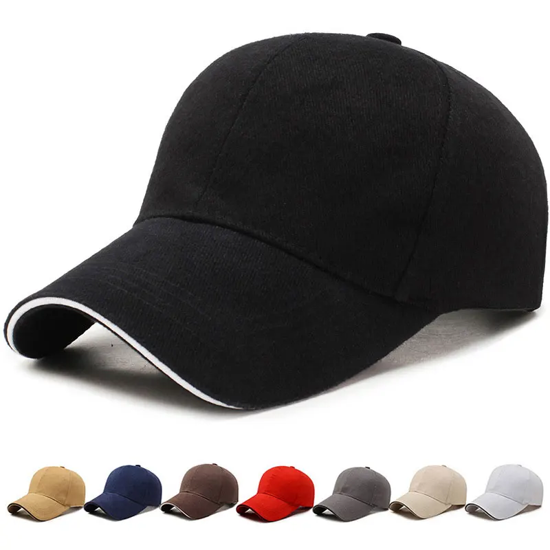 

Fashion Unisex Soild Color Baseball Caps Cotton Snackback Hat Adjustable Size Curved Brim Sun Visor Outdoor Sports Cap Men Women