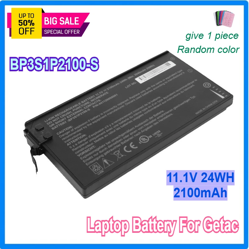 

BP3S1P2100-S Аккумулятор для ноутбука Getac V110 Прочный ноутбук BP3S1P2100 441129000001 11,1 В 24 Втч