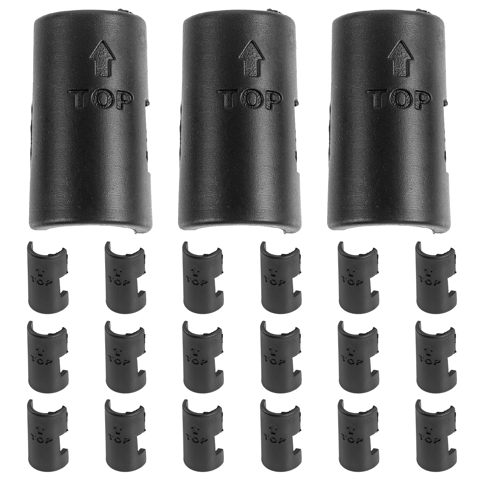

24 Pcs Shelf Locking Clip Clips for Fixing Wire Shelving Clap Post-shelving Plastic The