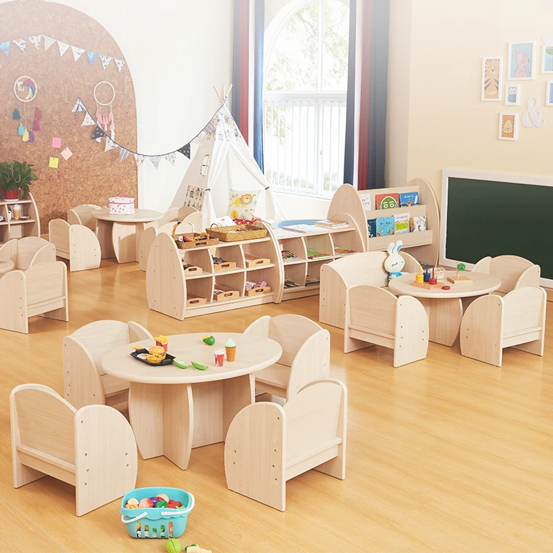 regional childcare center, classroom teaching aids, early education desks, children's childcare institutions, area corners