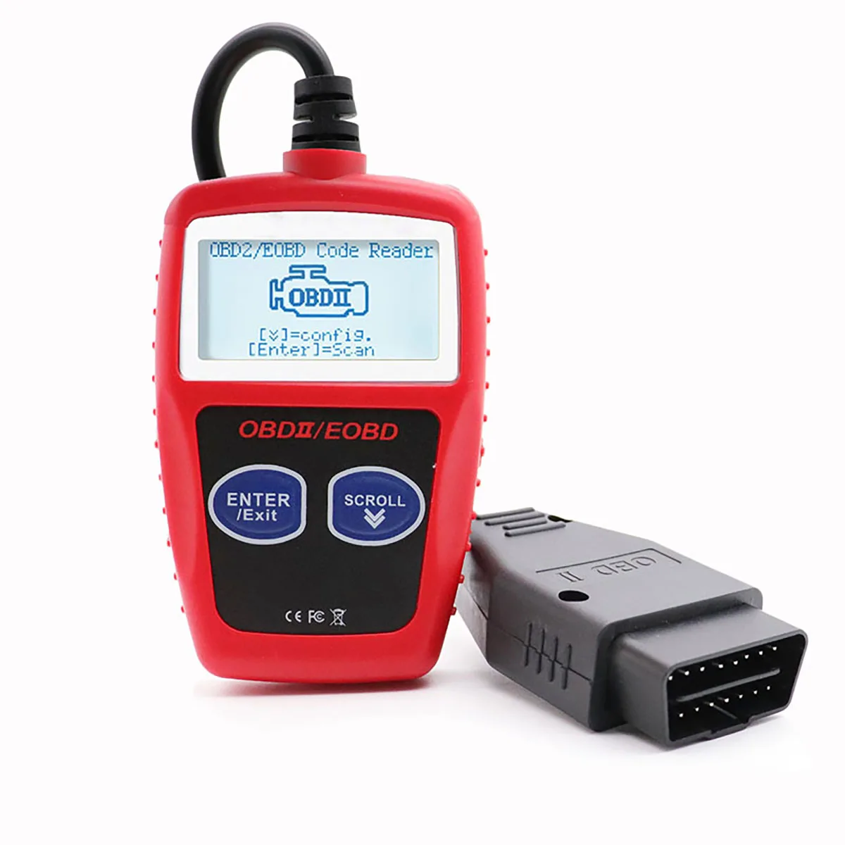 MS309 Motorcycle OBD II Scanner Car Diagnostic Tools with Obd Display Code Reader for Toyota and OBDII Protocol Cars