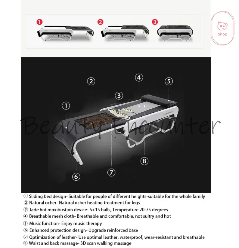 FREESHIPPING Hot Selling Ceragem Master V3 Korea Roller Massage Bed for 100% Safety