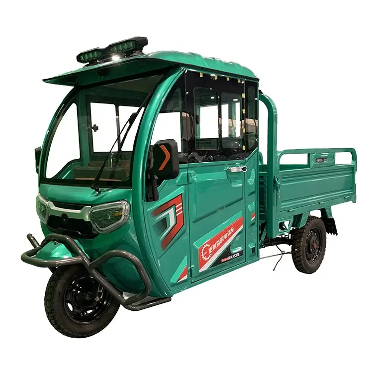 Passenger and cargo adult best sale electric tricycle cab enclosed Closed cab driving cargo convenient