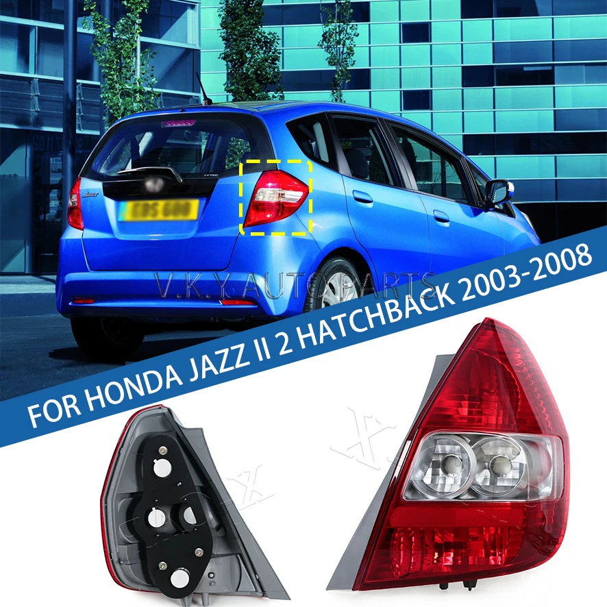 

Для Honda JAZZ II 2 хэтчбек 2003 2004 2005-2008 Автомобильный галогенный задний фонарь Задний бампер Стоп-сигнал Тормозной фонарь Предупреждение поворота