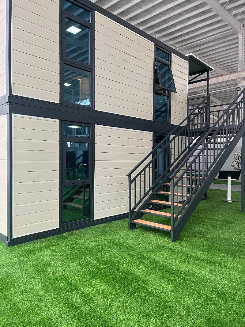 Casa contenitore espandibile con tetto piatto a doppia piani Casa espandibile Casa prefabbricata Soggiorno Piccola villa