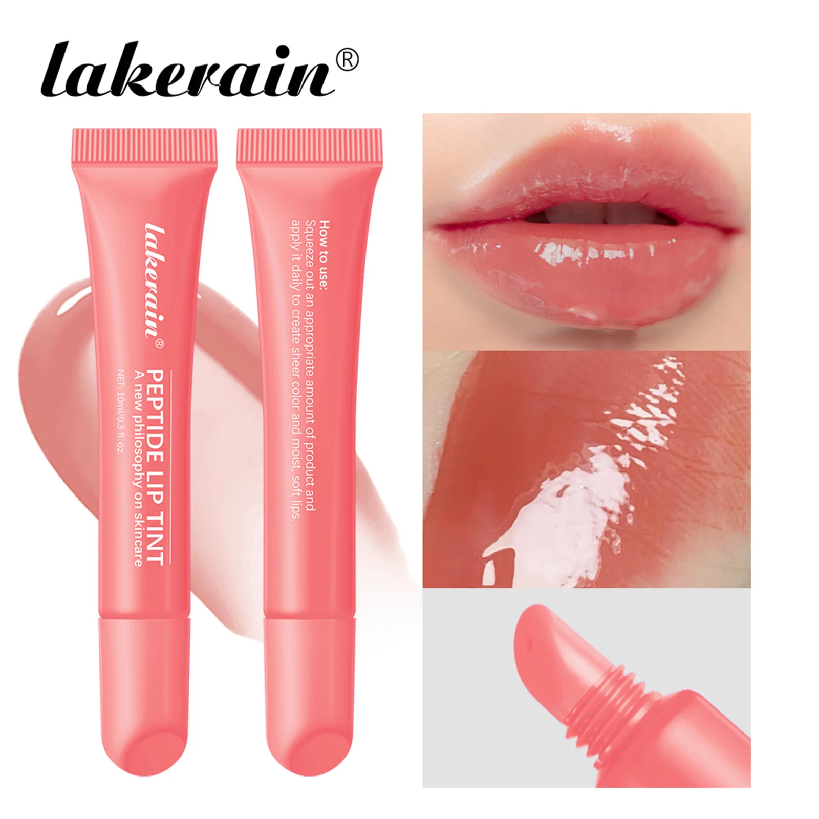 لينة أنبوب بلسم الشفاه طويلة الأمد ترطيب أحمر الشفاه لون شفاف الشفاه الصقيل ماكياج للنساء مستحضرات التجميل 4 ألوان العناية بالشفاه #1