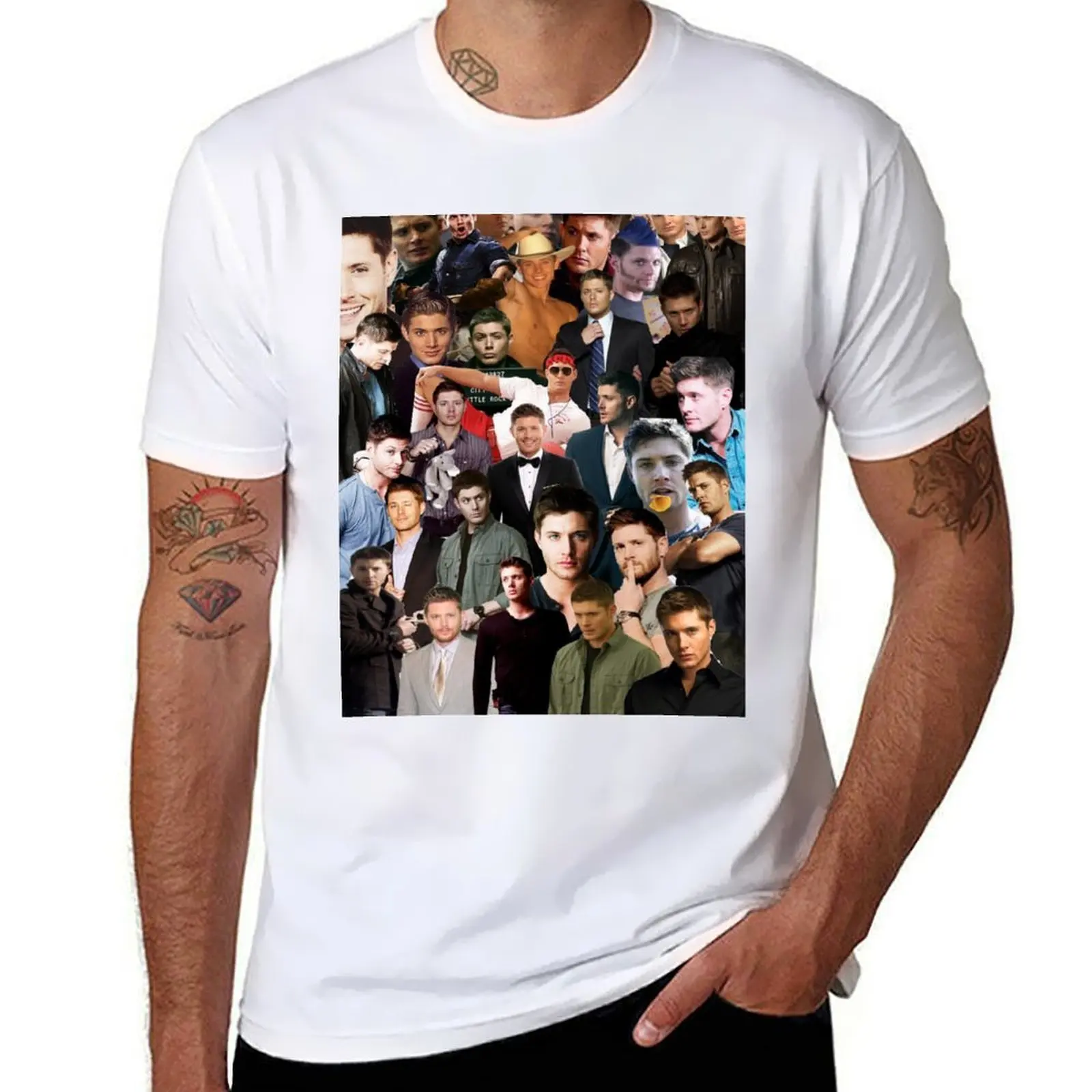 

Jensen Ackles Collage T-Shirt g man t shirts for men t shirts for man graphic tees T-Shirt