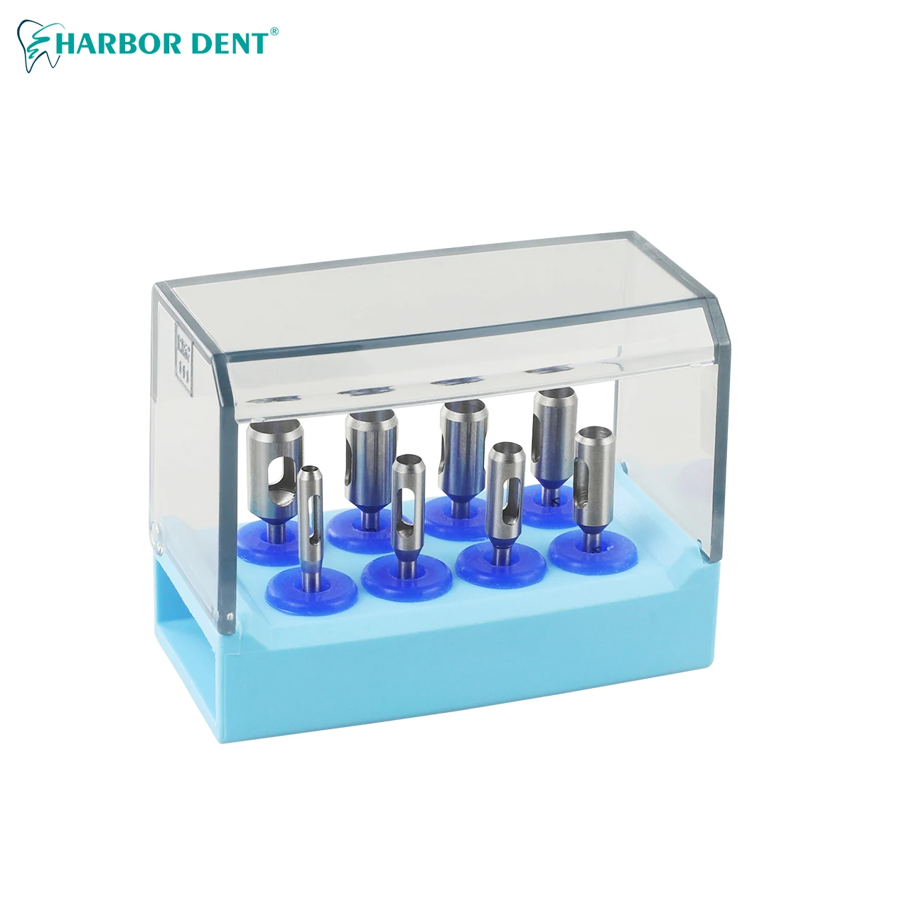 

8Pcs Dental Implant Trephine Bur Drill Tissue Bur for Low-speed handpiece Handle Dia 2.35mm Dentistry Instrument