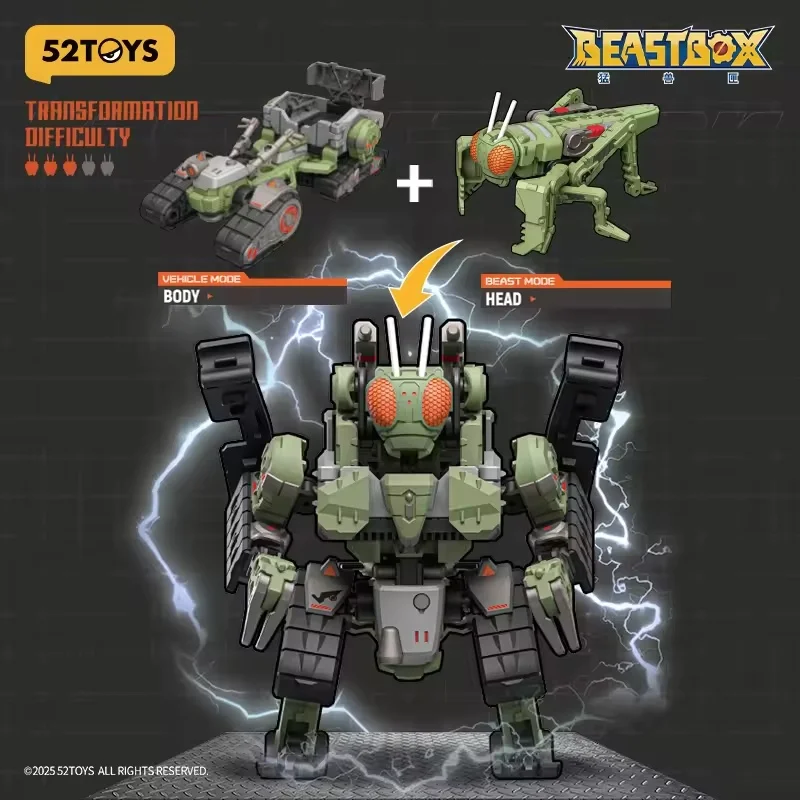 New In Stock Beastbox 52toys Mechabeast Bmm-02 Zombietrack Deformation Robot Converting In Mecha And Cube Anime Action Figure