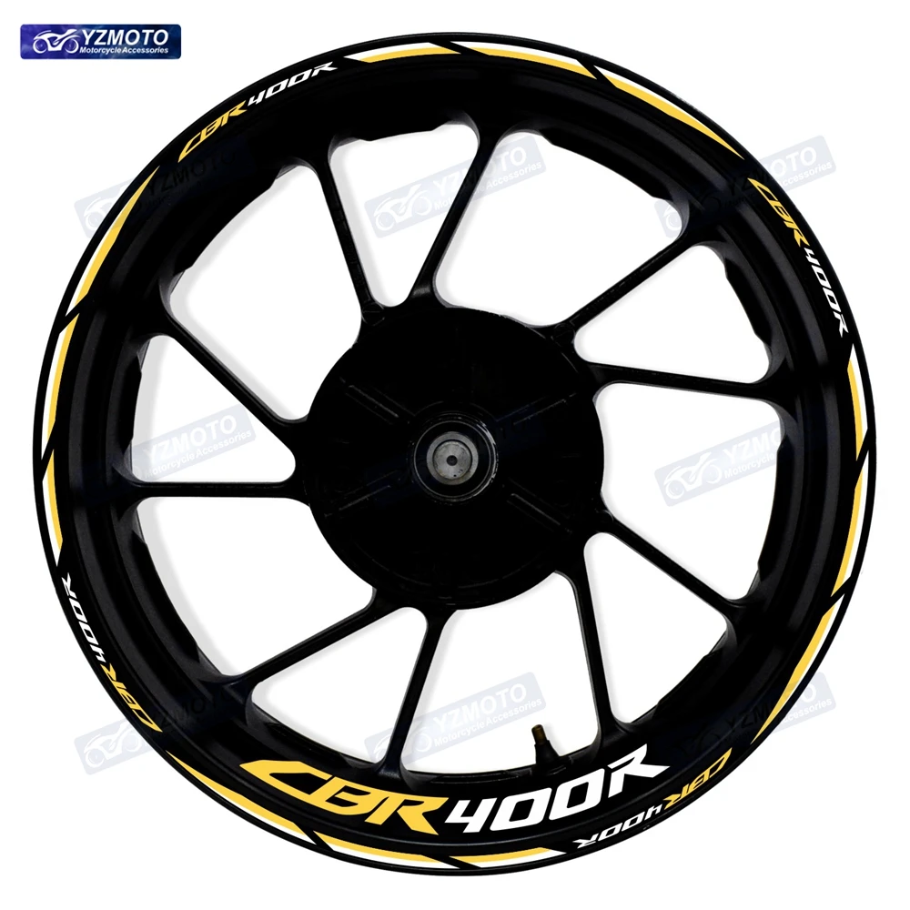 Per Honda CBR400R CBR 400R Moto 17 Pollici Ruota Anteriore E Posteriore Adesivo Mozzo Decal Modificato Riflettente Decorativo Cerchio Adesivi
