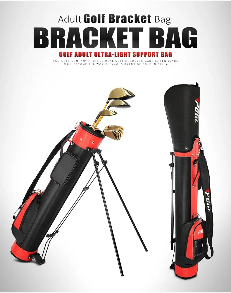 PGM Golf-Halterung für Erwachsene, Waffentasche, wasserdicht, leicht, tragbar, Golftasche, langlebig, kann 9 Schläger halten, Golfzubehör 6