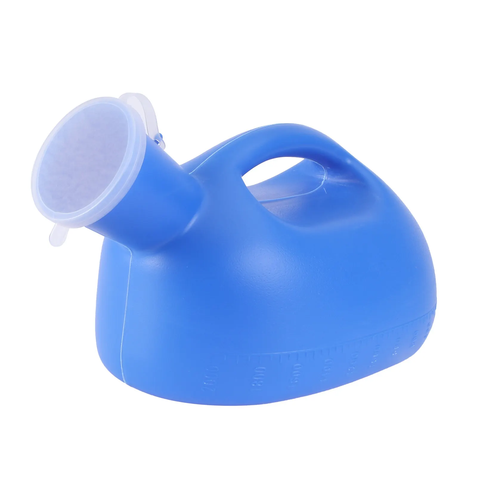 

1Pcs 2000Ml Portable Toilet for Adults Men's Urinal Bottle with Cover Ergonomic Grip Trapezoid Spout Stable Base Emergency