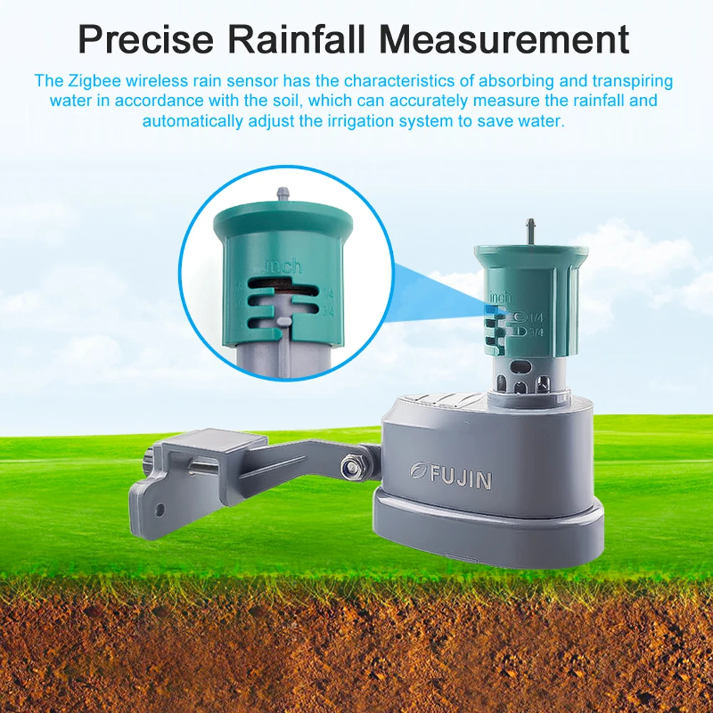 Wireless Rain Sensor Cyclic Timing Irrigation Device Intelligent Linkage with ZigBee Remote Controller BT Gateways Needed Tools