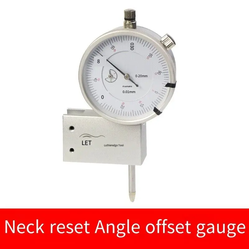 Guitar Neck Reset Angle Offset Measuring Meter Dial Indicator Folk Guitar String Distance Violin Repair Tool