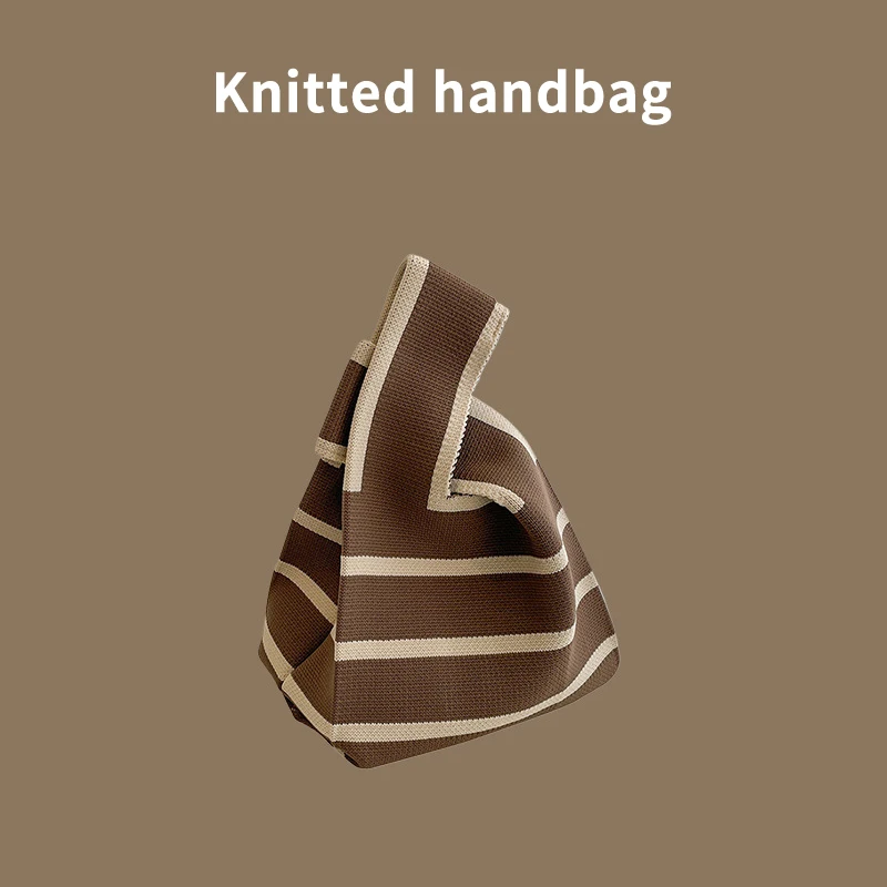 Mini Borsa Shopping Riutilizzabile a Nodo Fatto a Mano - close-up view