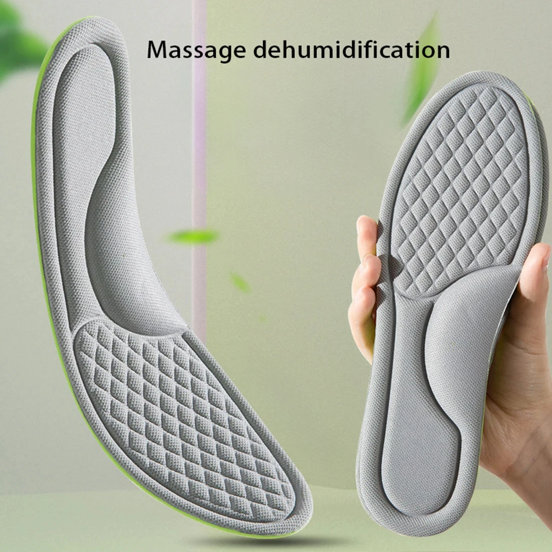 Unisex Memory Foam Orthopedic Insoles Deodorizing Insole For Shoes Sports Absorbs Sweat Soft Antibacterial Shoe Accessories