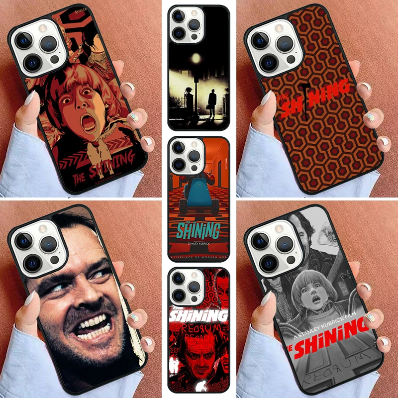 Funda de teléfono con película de terror brillante, carcasa bonita para iPhone 16, 15, 14 Pro, 11, 13, 12 Mini Max, SE 2020, 6, 7, 8 Plus