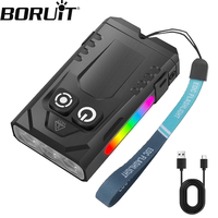 BORUiT EV15S EDC LED Flashlight Ultra Bright 1000LM Keychain Light Type-C Rechargeable Portable Torch Camping Pocket Lantern