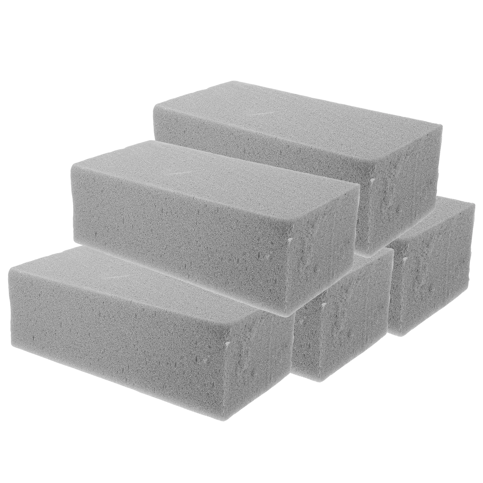 

5 Grey Dry Floral Foams Reusable Artificial Flower Arrangement Supplies High Density Craft Blocks For Potted Plants