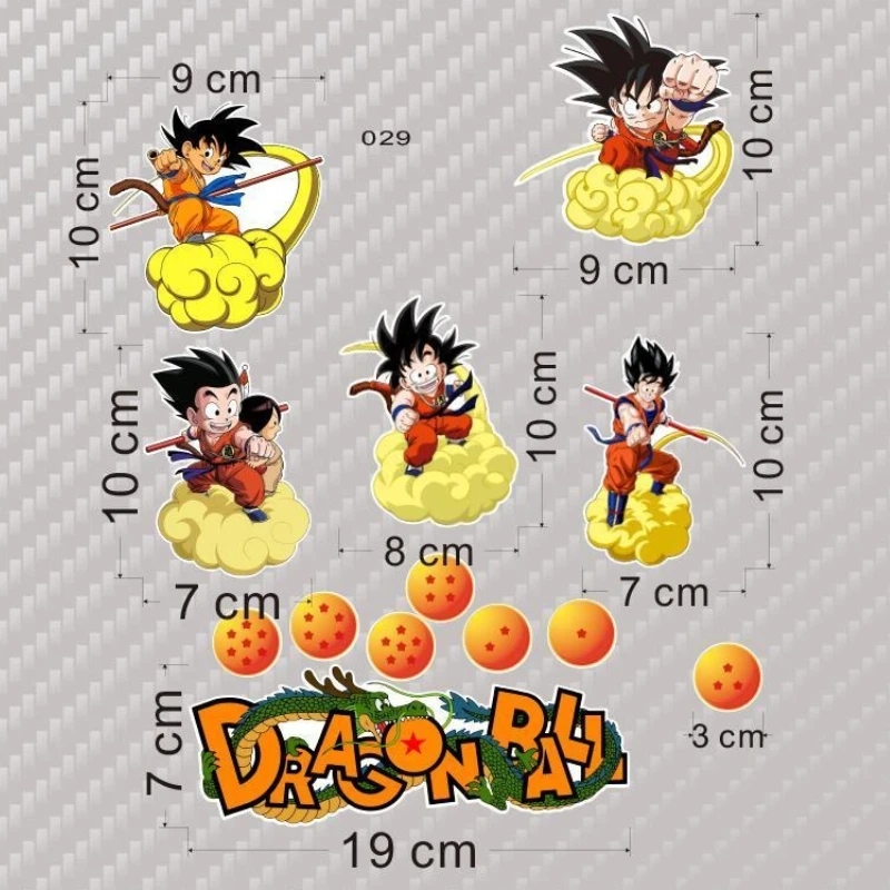 Neuer Dragon Ball Son Goku Majin Buu Chi Chi Anime Cartoon Aufkleber Motorrad Elektrofahrzeug Kratzerabdeckung Dekorativer Aufkleber – Detail 2