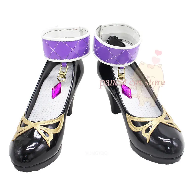 

Anime Genshinimpact Lisa Cosplay Shoes Halloween Long Boots Shoes Comic Cosplay Costume Prop Anime Cosplay Shoes Carnival Cos