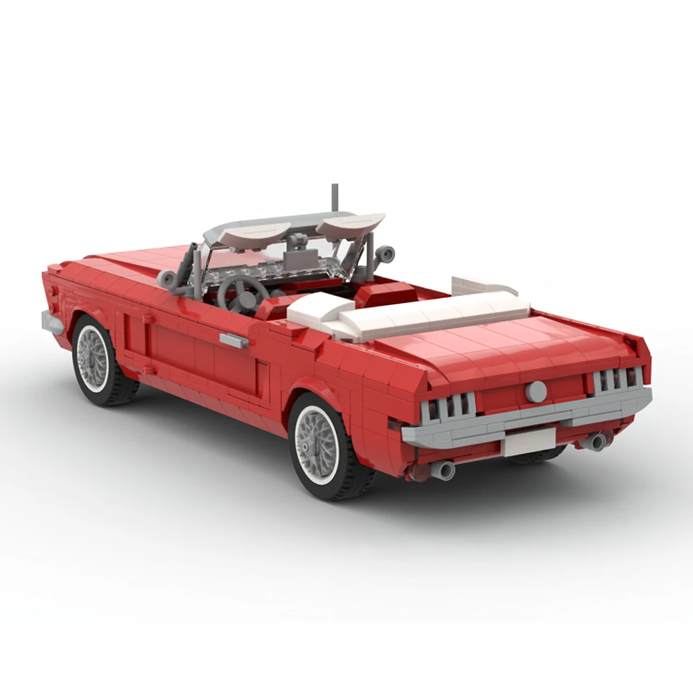 1183PCS Velocidad Moc ​ ​ Corona Retro Convertible bloques de construcción marca coche deportivo juguete niño tecnología coche modelo DIY Set regalo de cumpleaños