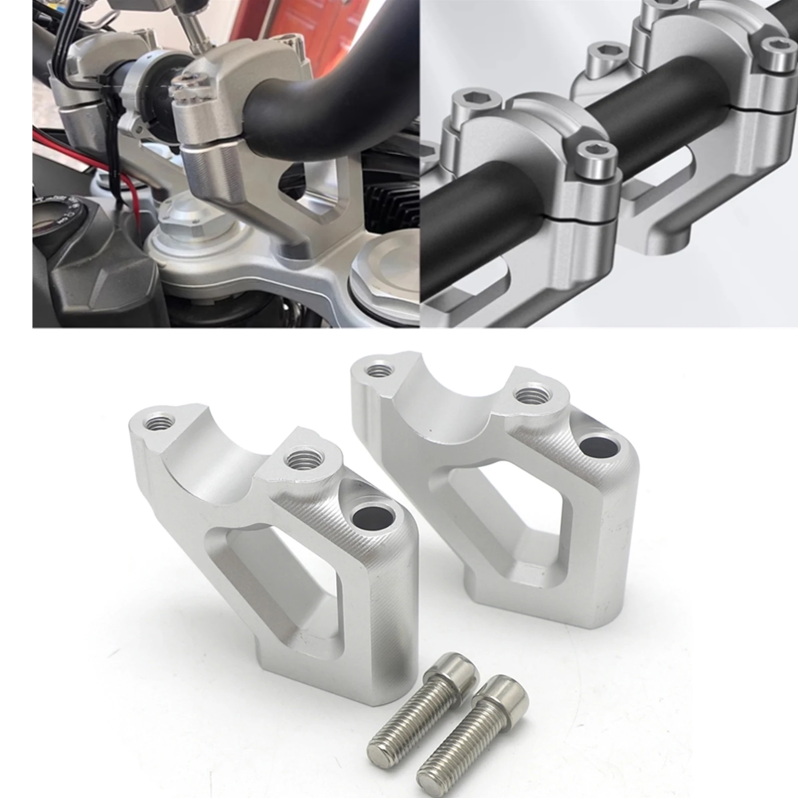 

For Triumph Explorer 1200 XRX XRC XR XCA XC Tiger Explorador XCX XCA XR XRX XRT Front Handlebar Riser Mounting Clamp Adapter