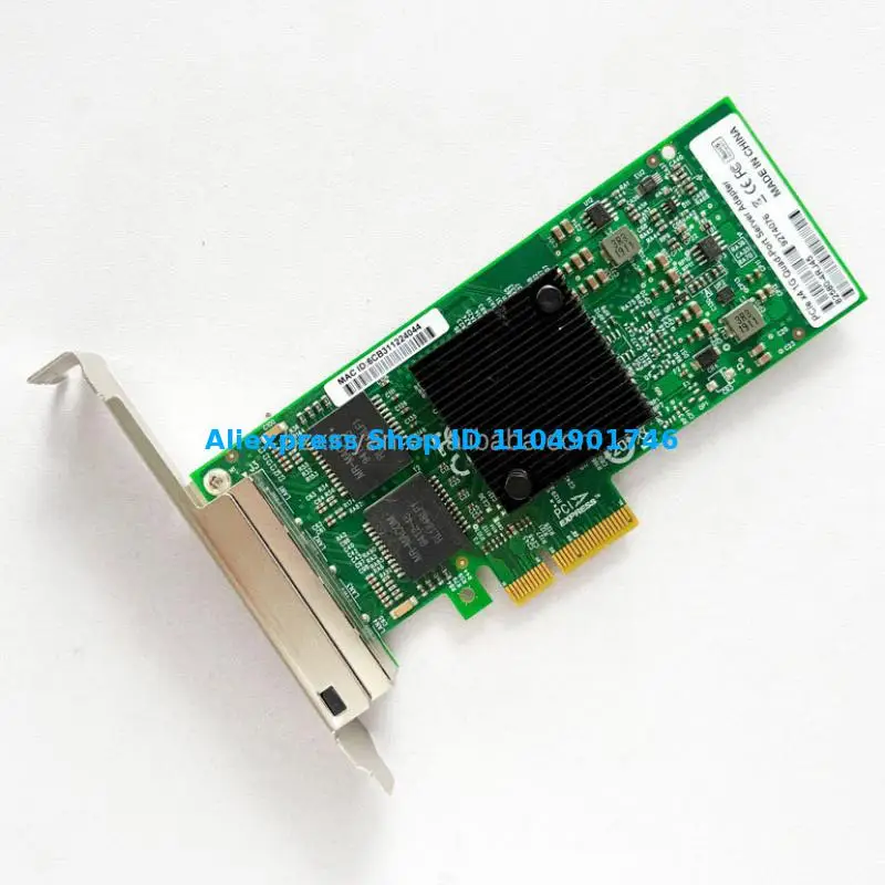 92T4077 92T4076 82580-4RJ45 PCIe X4 1G Adaptador de servidor de computadora integrado de cuatro puertos