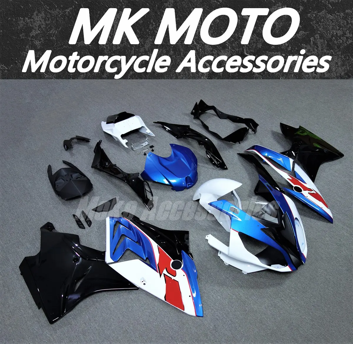 

Комплект обтекателей для S1000rr 2017-2018, высококачественный комплект кузовных деталей из АБС-пластика, НОВИНКА, синий, черный, белый