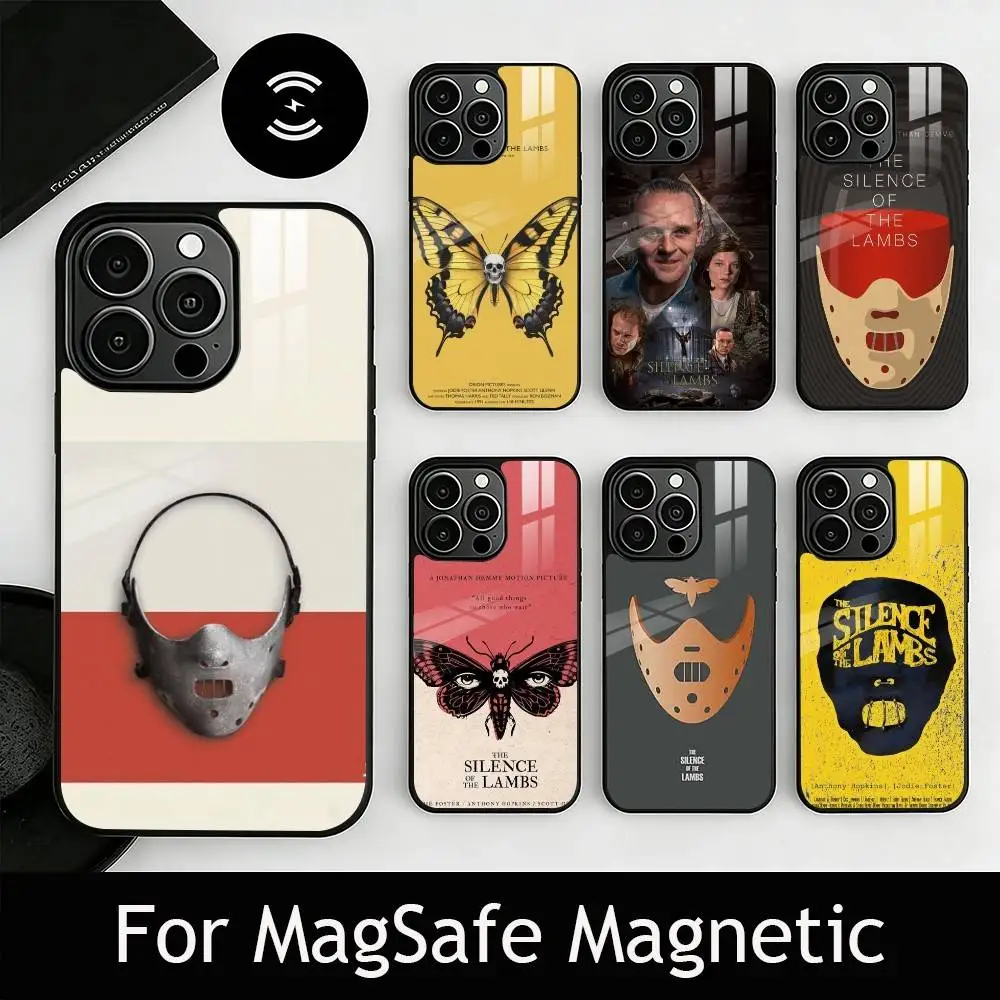 

T-The S-Silence of the Lambs Phone Case For iPhone17,16,15,14,13,12,11 Plus,Pro Magnetic with Magsafe Wireless Charging
