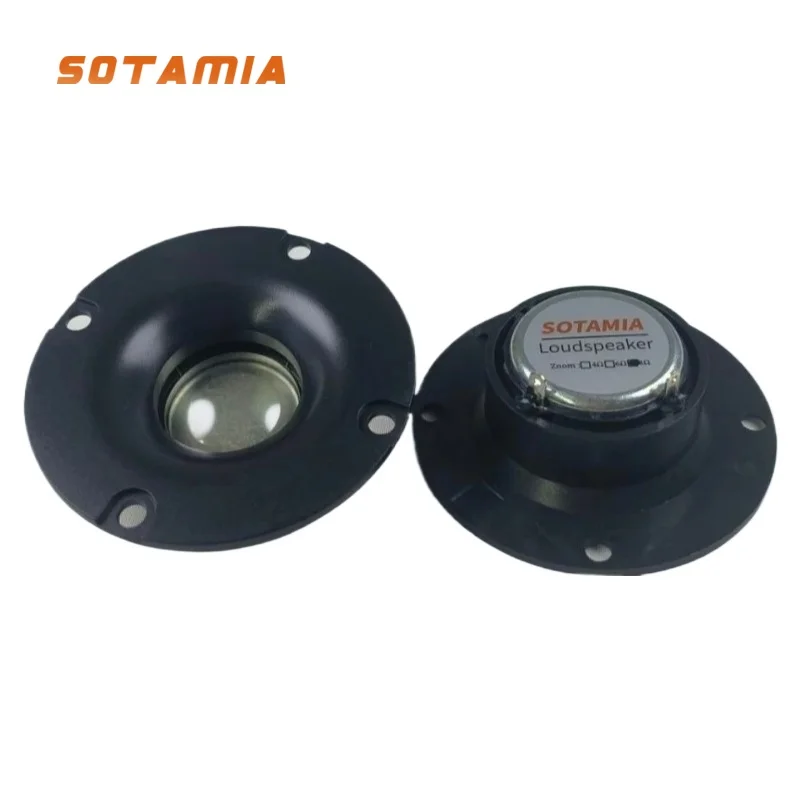 SOTAMIA 2 Peças Tweeter de Áudio 8 Ohm 10W 70mm Alto-falante de Agudos Impermeável Buzina de Som para Música DIY Home Theater