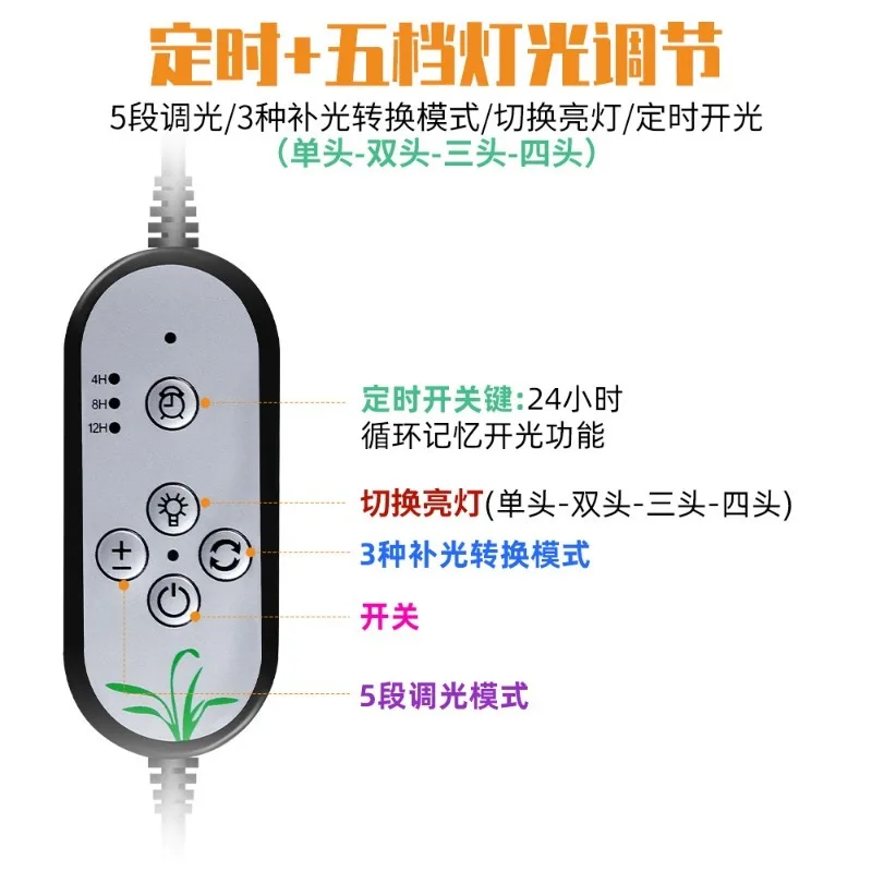 フルスペクトルLEDグローライト,ブラケット付き,屋内植物,花,苗,veg,テント,fitolampy,5v,usb