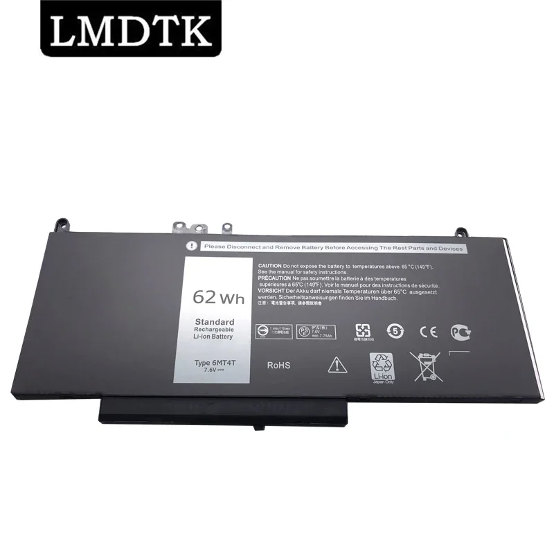 

LMDTK New 6MT4T Laptop Battery For Dell Latitude E5470 E5570 Notebook 15.6" M3510 TXF9M 79VRK 07V69Y 7V69Y 7.6V 62WH