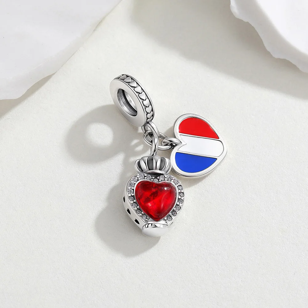 925 Sterling Silver Travel Country Charm Turkey Thailand USA France Germany Spain Bead Charm Fit Bracelet Jewelry Gift For Women view 4