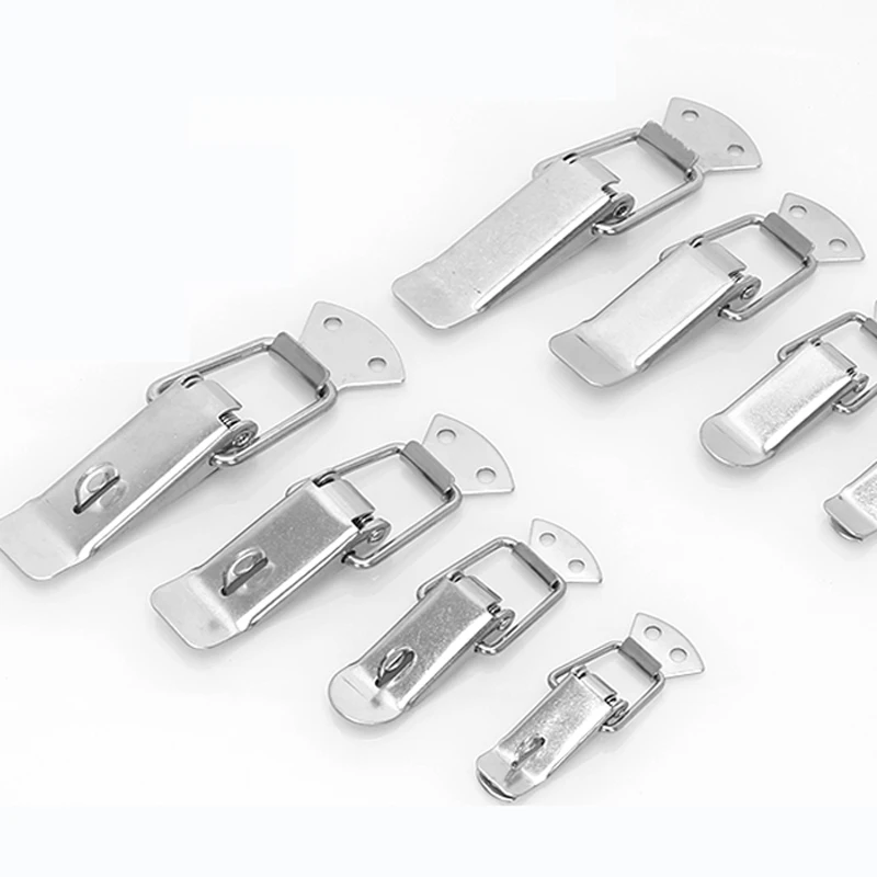 Stainless Steel Box Buckle Toolbox Buckle Fixed Hook Hardware Accessories Spring Duckbill Buckle Door Lock Buckle