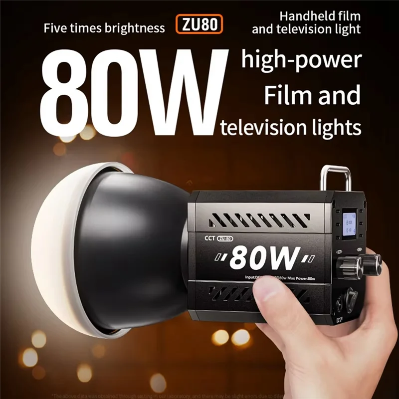 A14M 80W COB Lampu Kamera Kit Luar Ruangan 2500-6500K Video Dimmable Lampu LED Fotografi untuk Foto Studio Film Livstreaming US PLU