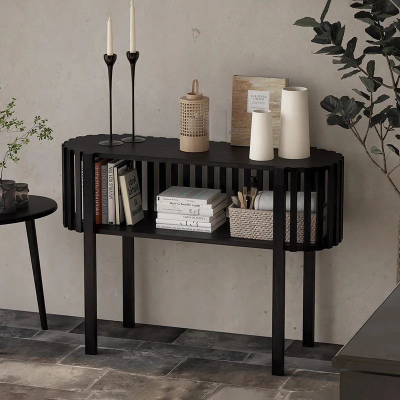 

Wabi Sabi Entryway Console Tables Minimalist Design Living Room Storage Console Tables Rustic Simple Mesa Consola Furniture Home