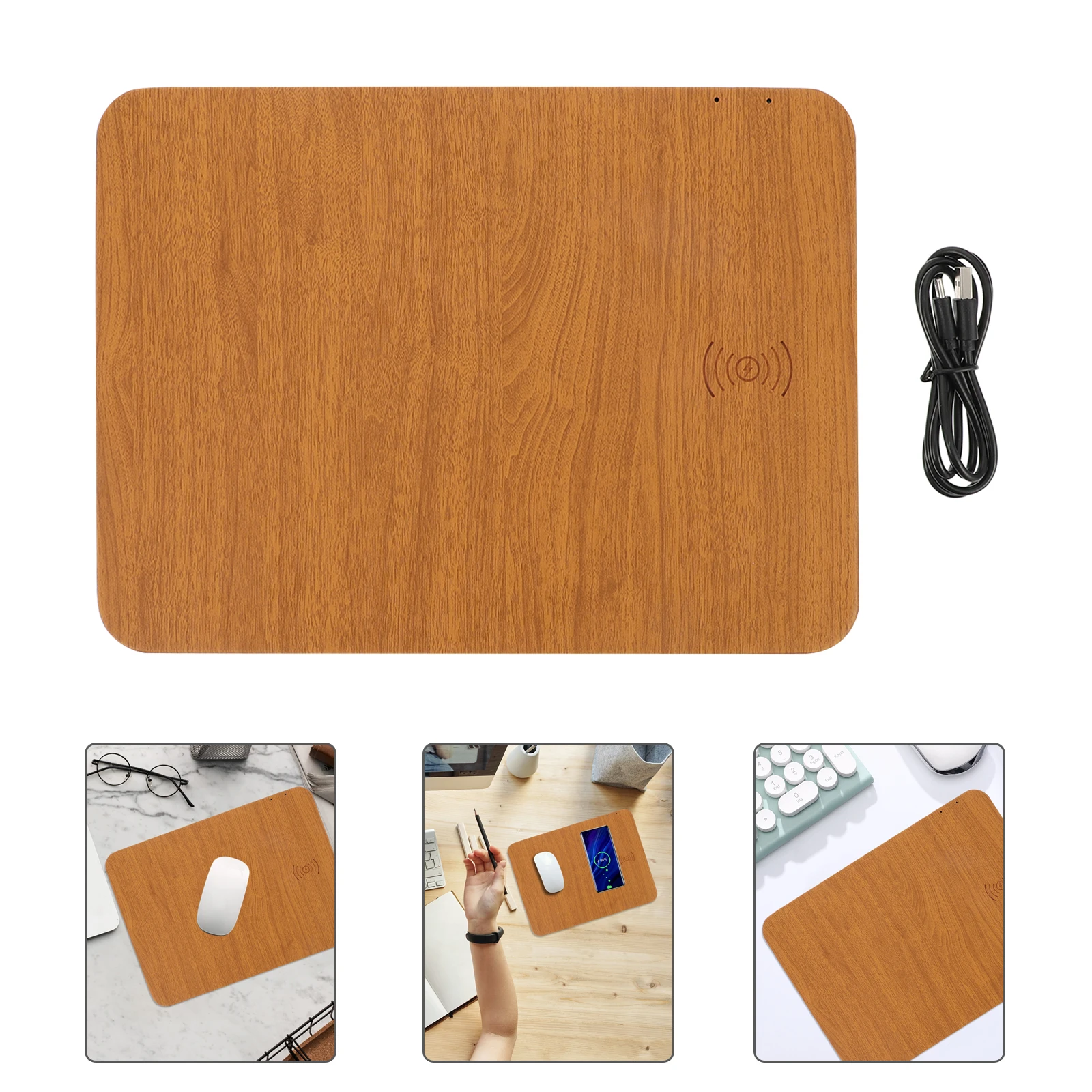 

Wireless Charging Mouse Pad 15W Gaming Computer Mouse Mat Multi-Functional Anti-Slip Large Desk Accessories For Phone