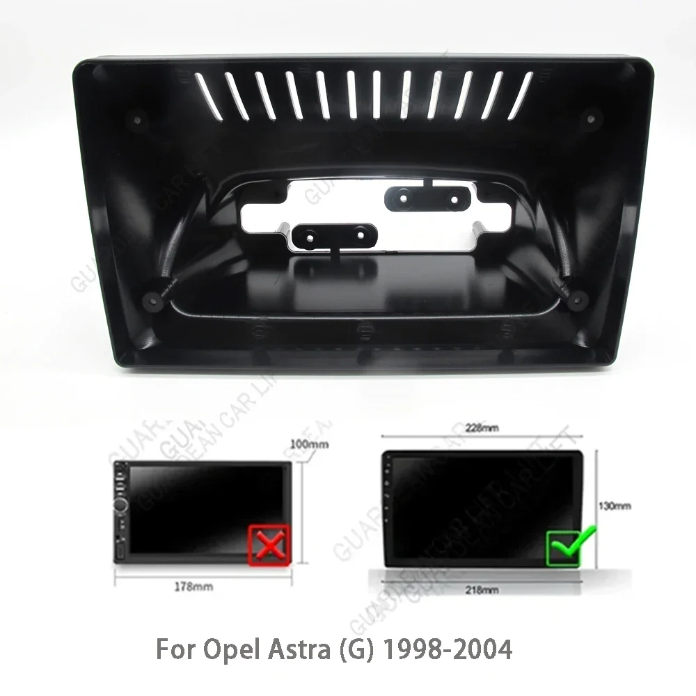 9 Zoll Auto-Fascia-Radio für Opel Astra (G) 1998-2004 Android Stereo-Rahmen-Player 2 Din Head Unit Panel Armaturenbrett-Verkleidung mit Kabel – Detail 3